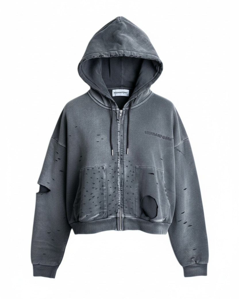 Unity-Zip-up- Distressed