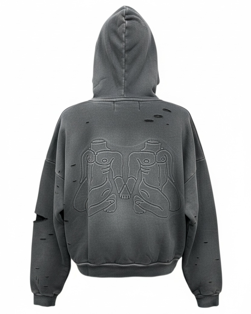 Unity-Zip-up- Distressed